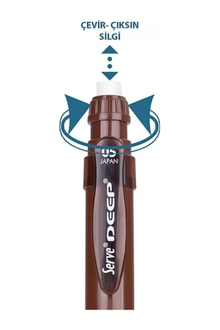 Serve Deep Mekanik Kurşun Kalem 0.5mm Toprak Kahverengi