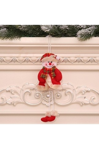 Lijinxu Noel Asılı Duvar Süsleri Bez Bebek Kolye Parti