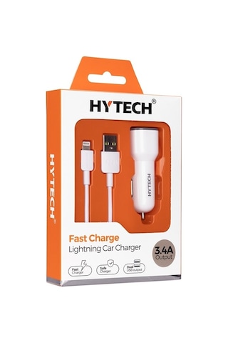 Hytech Hy-x46 Type-c 3.4a Beyaz Araç Şarj Cihazı