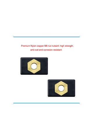 Xurunkeji 8 Adet Kayak Yan Montajlı Sürgülü Ray Sürgüleri Olta Kamışı Tutucu Montaj Tabanı Sürgülü Somun 6x6x2cm