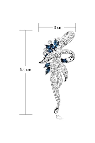 Gümüş Kadınlar, Kızlar, Bayanlar Ve Erkekler İçin Kristal Broş Fantezi Vintage Stil Çiçek Broş Pin