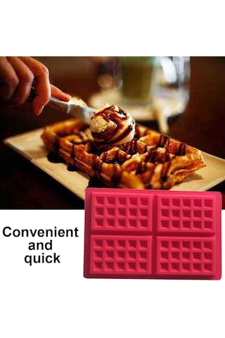 Yapışmaz Silikon Kalıp Pişirme Araçları - 4 Bölmeli Ev Mutfak Kek Çikolata Kalıbı Diğer