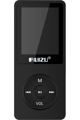 Teltree Ruızu X02 Spor Mp3 Çalar: 8gb, Hafif, Dayanıklı, Kayıpsız Müzik Keyfi, Şık Siyah Tasarım
