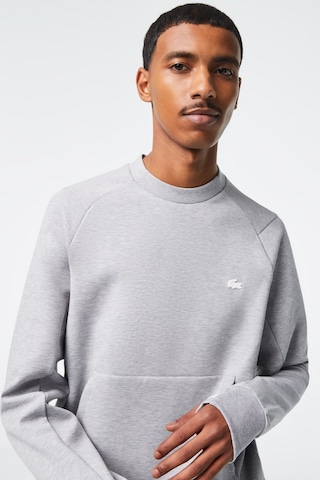 Lacoste Men's Classic Fit Organik Pamuk Bisiklet Yaka Gri Sweatshirt