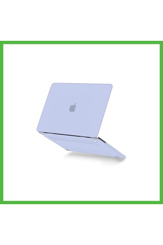 Vaveni Apple Uyumlu Macbook Pro 13 2021 Apple Uyumlu Macbook Buzlu Kapak - Lila Arz