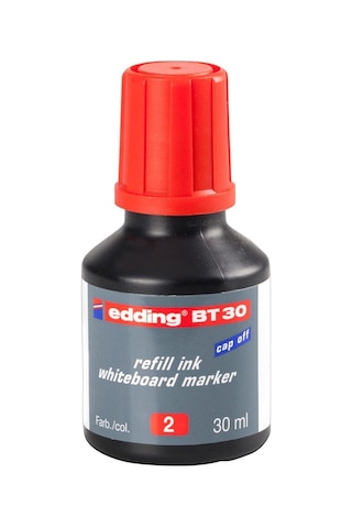Edding BT30 Tahta Kalemi Mürekkebi Kırmızı 2'li Paket