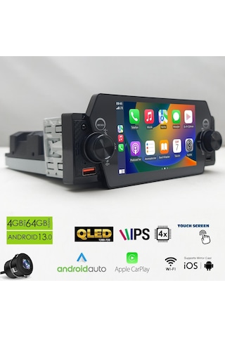 Megavox Mgx-5101 Android Double Single Dın 5 İnç 4+64gb Bt/usb/dsp/fm/gps/carplay