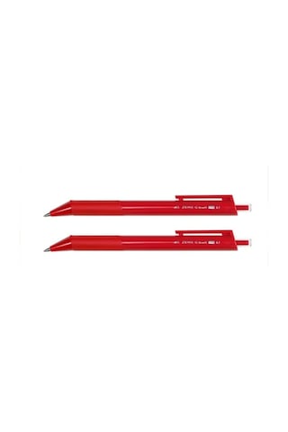 Klasik Kırmızı Tükenmez Kalem 0.7 MM 2'li Set