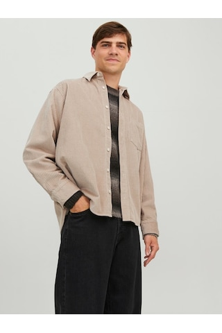 Jack & Jones Jack&jones Oversize Vizon Erkek Gömlek 12239321 001