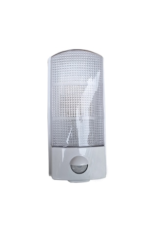 Hareket Sensörlü Led Duvar Armatürü 360 Derece Beyaz Işıklı Beyaz