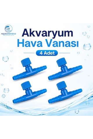Akvaryum Hava Vanası - İnce Ayarlı Vana - 4 Adet