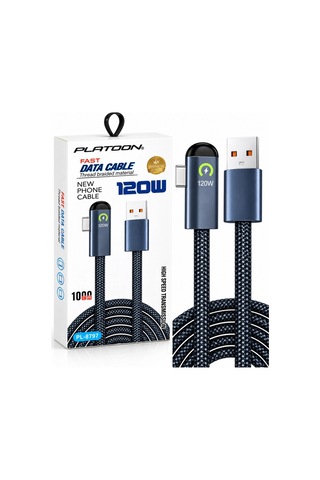 1mt 120w Usb To Type-c Örgülü Oyuncu Gamer Hızlı Şarj Data Kablosu