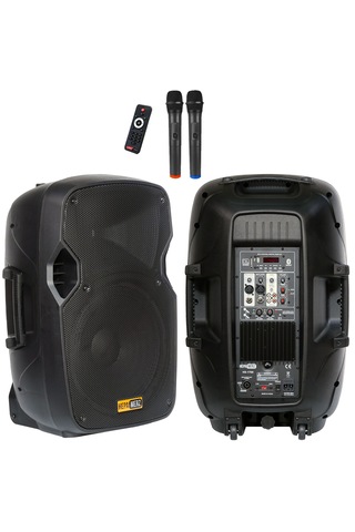 Hs-1700a Mikrofonlu Taşınabilir Ses Sistemi Seti 15 İnç 1700w