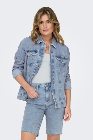 Only 15290378 Onlocean L/s Oversıze Jkt Dnm Noos Kadın Ceket Light Blue Denim