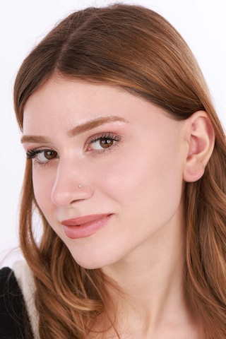 Zarif Beyaz Taşlı Gümüş Oval Hızma