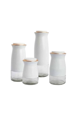 Perotti 11597 Caprice Beyaz 4'Lü Kavanoz Seti