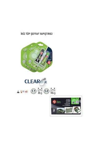 Zipper Glue C1 Plastik Yapıştırıcı- 15'li Paket