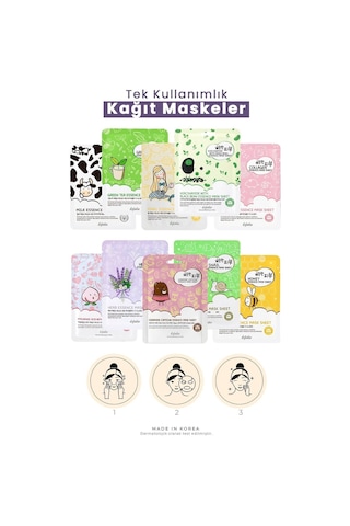 Kafein Ve Seramid İçeren Koyu Ve Yorgun Citler İçin Kağıt Maske Esfolio Ceramide Caffeine Mask