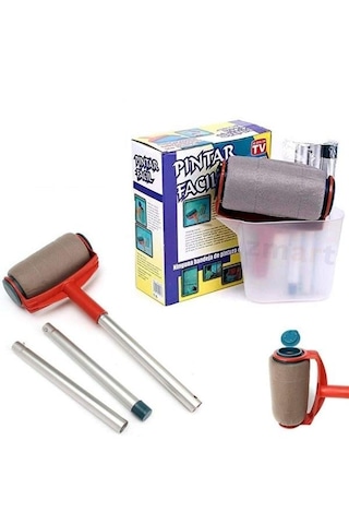 Pintar Facil Boya Badana Rulo Seti Zahmetsiz Yıkanabilir Rulo Fır
