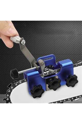 Novahub Küçük Ve Taşınabilir Zincirli Testere Bileyici Aparatı, 3 Taşlama Çubuğu İle, Hızlı Bileme Alet Seti