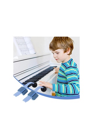 Youmex Piyano El Konumu Düzeltici, Başlangıçcı Çocuklar İçin, Dayanıklı Malzeme, El Becerilerini Geliştirir, Taşınabilir Tasarım - Mavi 2 Adet