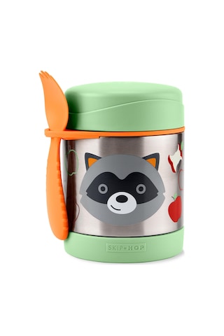 Skip Hop Zoo Paslanmaz Çelik Termos Rakun Yeşil