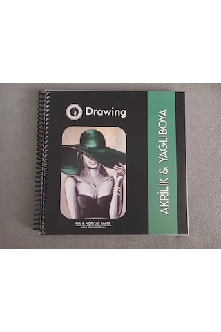 Akrilik Boya Ve Yağlı Boya Sketchbook 20x20 Cm 250 Gr 24 Yaprak Dokulu