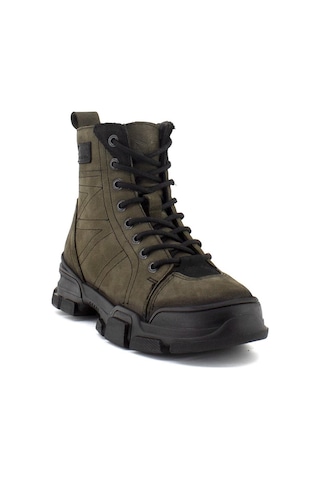 Hammer Jack 102 21520 Bonn Hakiki Deri Comfort Casual Unisex Bot Haki Nubuk