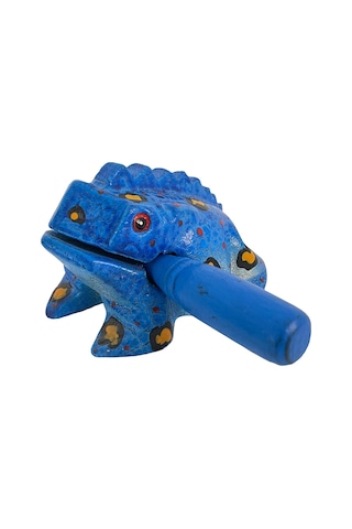 Tayland Geleneksel Kurbağa Sesi Çıkaran Dekoratif Şans Kurbağası(MAVİ) (6 Cm) (no:1) Tayland Geleneksel Kurbağa Sesi Çıkaran Dekoratif Şans Kurbağası(MAVİ) (6 Cm) (no:1)
