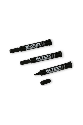 Hi-Text 830 C Permanent Koli Kalemi Kesik Uç Siyah-12'Li N11.2211