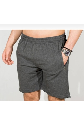 Baharlık Unisex Penye Şort Antrasit