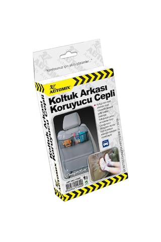 Automix Oto Koltuk Koruyucu Organizer Cepli Şeffaf