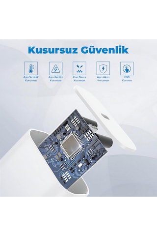 Woyax By Deji Apple Uyumlu iPhone 25 W PD Hızlı Şarj Adaptörü