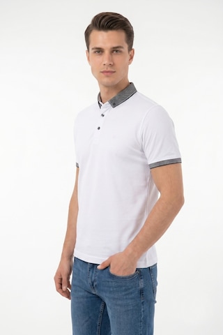 Raymons Erkek Polo Yaka Kısa Kollu Tişört Regular Kalıp T1000 Bgl-st05554 Beyaz