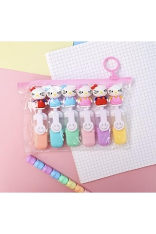 Hello Kitty Fosforlu Kalem 6lı-1538 Çok Renkli