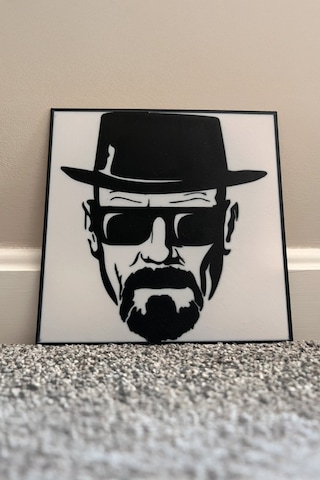 Breaking Bad Heisenberg Dekoratif Aydınlatma Led Gece Lambası Beyaz