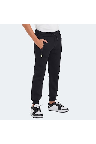 Slazenger LAMIS Çocuk Fermuar Cepli Siyah Eşofman Altı