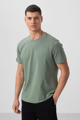 Tommy Life Açık Yeşil Erkek Basic Kısa Kol Standart Kalıp O Yaka T-shirt - 87911 CAMEL