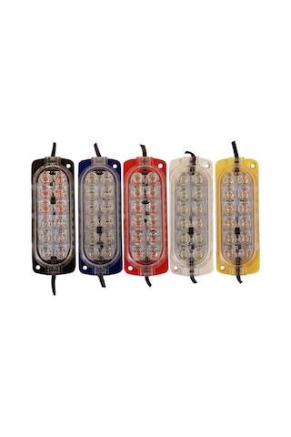 12 Volt 12 Ledli 2.4 Watt Animasyonlu Modül Çakar Kırmızı