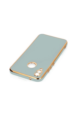Gld-spt- Newface Huawei P20 Lite Kılıf Volet Silikon - Açık Yeşil