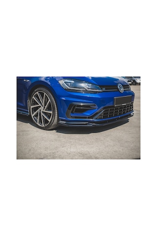 Vw Golf 7.5 R Line Tampon Ön Lip Plastik Parlak Siyah Karlık-ön-ek-bodykit 2017 2018 2019 2020 2021