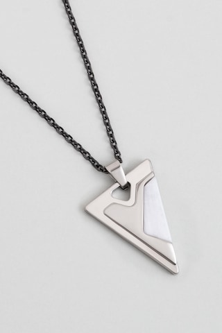 Odin 75 Cm Çelik Erkek Kolye Beyaz