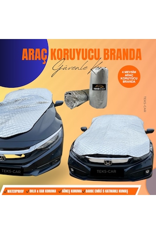 Honda Civic Uyumlu Güneş&dolu&kar Koruyucu 4 Mevsim Oto Branda