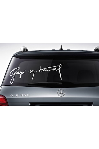 Gazi Mustafa Kemal Atatürk Imza Araba Sticker