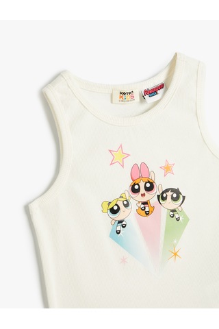 Koton Powerpuff Girls Atlet Lisanslı Pamuklu Ekru 4skg30153ak Ekru