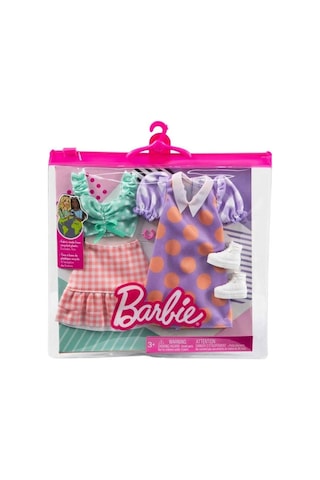 Barbie'nin Kıyafet Koleksiyonu 2'li Paketler / +3 Yaş