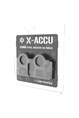 Vectoroptics 1" Çelik Dürbün Montaj Ayağı 30mm Düşük Profil 1" Steel Rıngs - Xasr-sq11