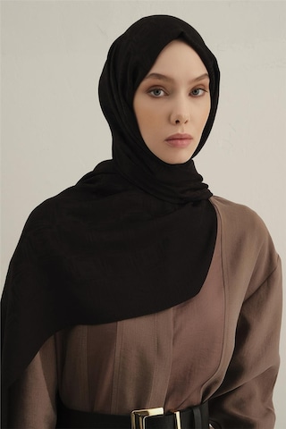 Armine Lyocell Naia Kare Monogram Şal 6 01 Siyah
