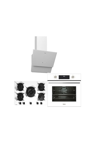 Teka Hak 625 Börek Şefim Wh-GBC 75030 WH-TVT 60.1 Wh Beyaz Ankastre Set