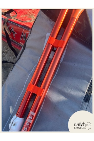 Sup/kano Turuncu Kürek Düzenleyici Aparat 2'li Set-kürek Parça Tutucu Klips-paddle Board Taşıma Aksesuarı